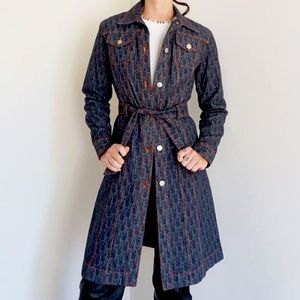 Dior Galliano denim monogram 2002 jacket